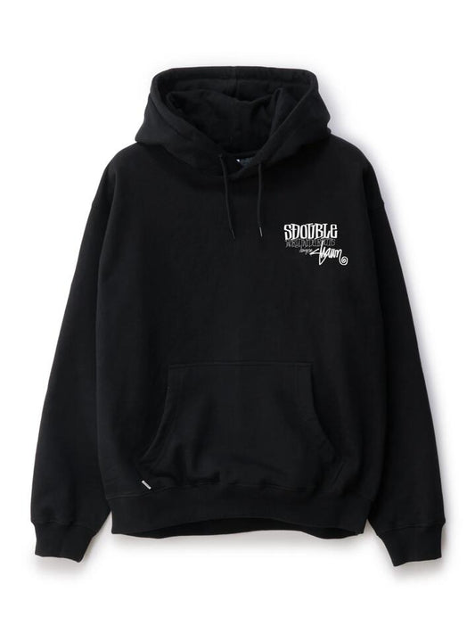 Image of a model wearing Outerwear. Productname: S-Double World Wide Roots Hood in BLACK colour by brand - S-Double