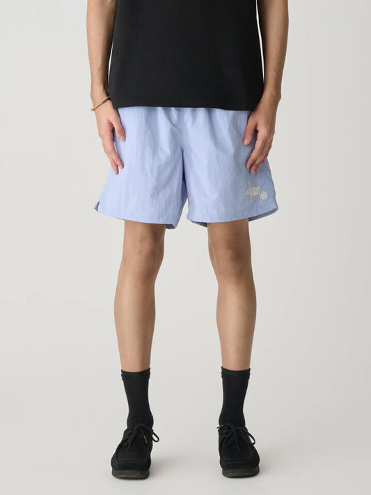 Image of a model wearing Shorts. Productname: S-Double Nylon King Coast Boxer in Blue colour by brand - S-Double