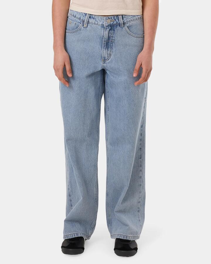 Image of Jeans. Product name - Thrills Womens Billie Low Denim Jeans Ageless Blue in Ageless Blue colour by brand - Thrills
