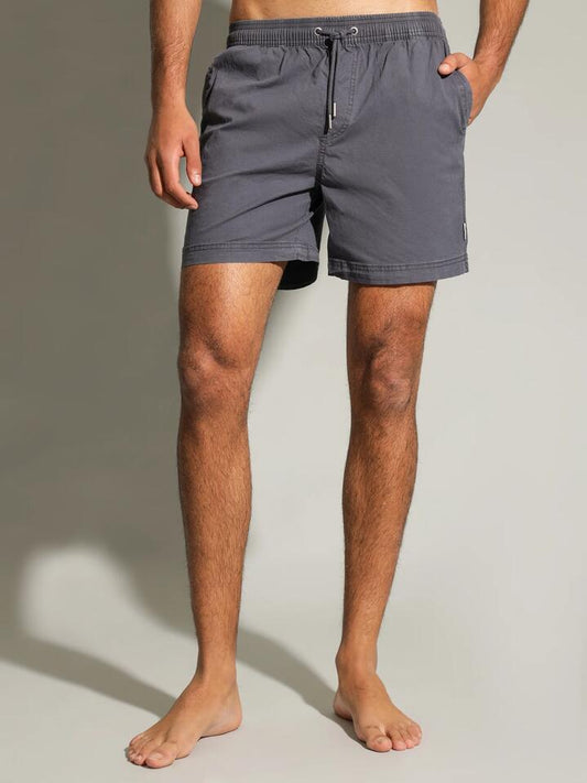 Image of a model wearing Shorts. Productname: Article One Saratoga Swim Short in Marine colour by brand - Article One