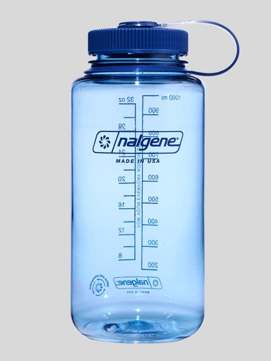 Image of Water Bottles. Productname: Nalgene Sustain Wide Mouth 1L Bottle ONE SIZE Baby Blue in Baby Blue colour by brand - Nalgene