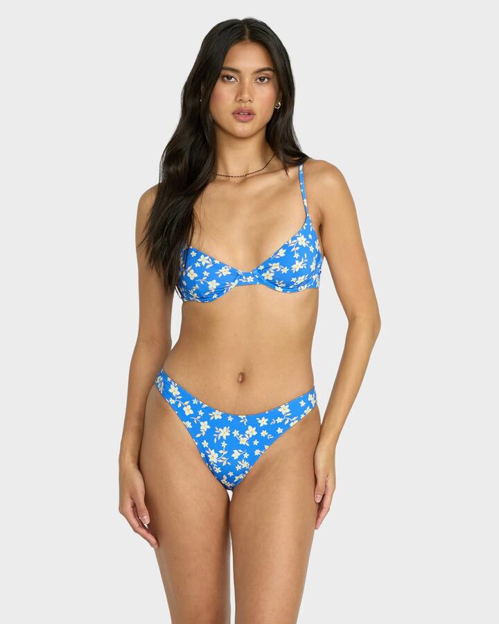 Image of Swimwear. Product name - Billabong Womens Another Tide Bikini Bottom True Blue in True Blue colour by brand - Billabong
