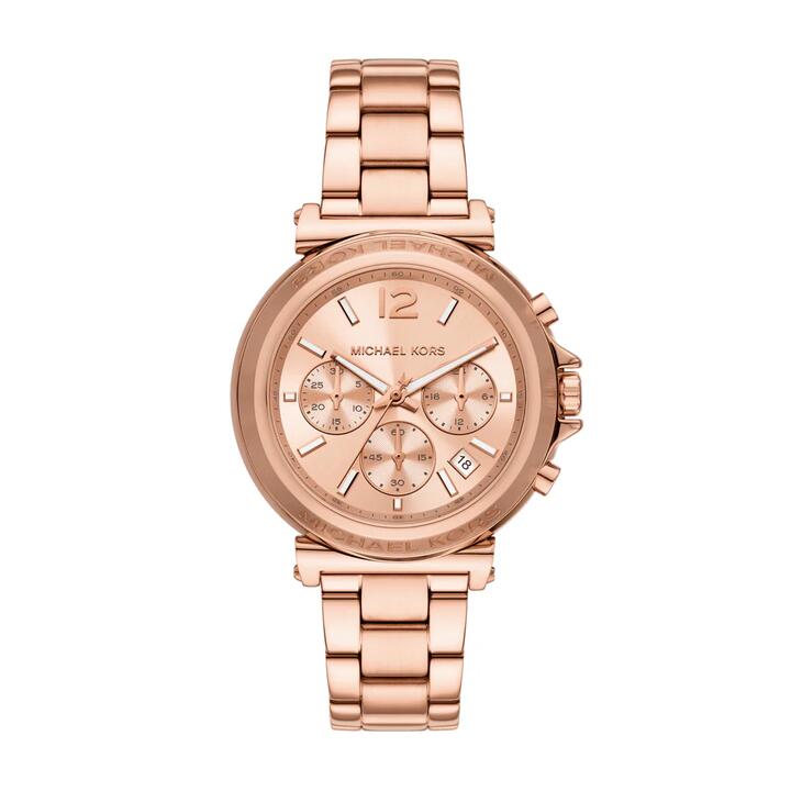 Image of Watches. Productname: Michael Kors Maren Chronograph Rose Gold-Tone Stainless Steel Watch MK7494 in Watch colour by brand - Michael Kors