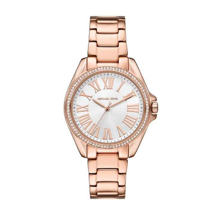 Image of Watches. Productname: Michael Kors Kacie Three-Hand Rose Gold-Tone Stainless Steel Watch MK4853 in Watch colour by brand - Michael Kors