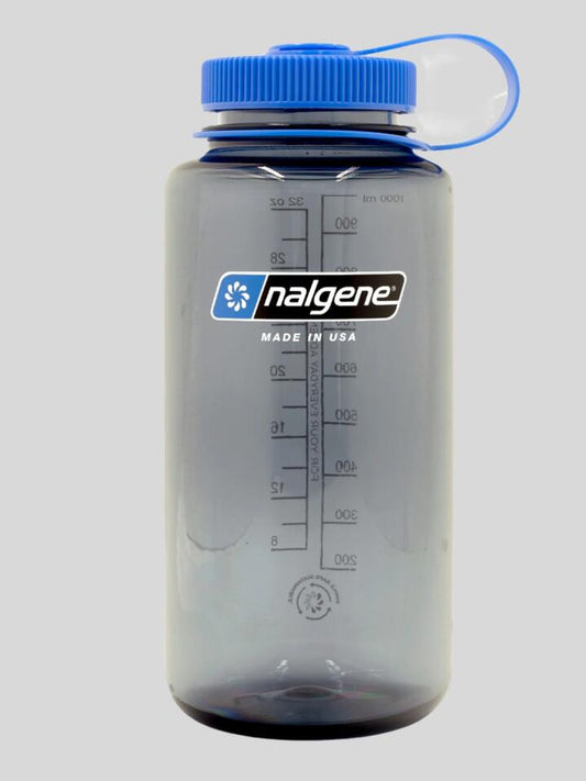 Image of Water Bottles. Productname: Nalgene Sustain Wide Mouth 1L Bottle ONE SIZE Grey in Grey colour by brand - Nalgene