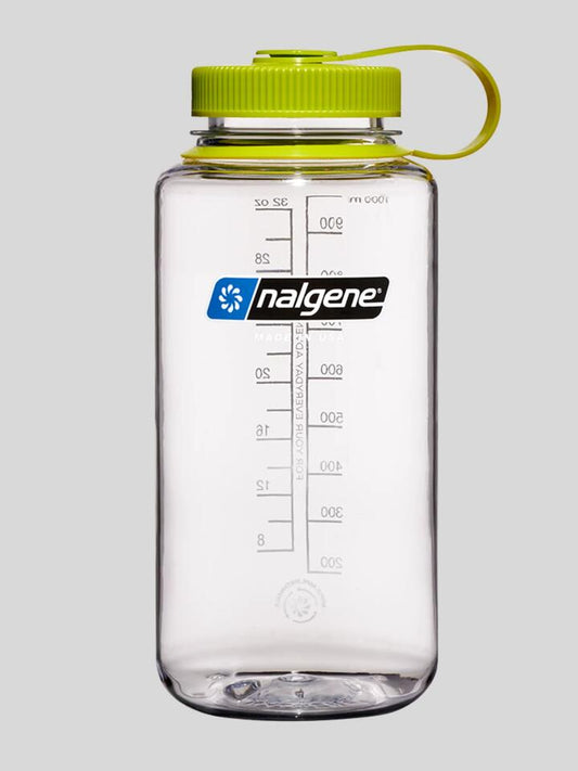 Image of Water Bottles. Productname: Nalgene Sustain Wide Mouth 1L Bottle ONE SIZE Clear in Clear colour by brand - Nalgene
