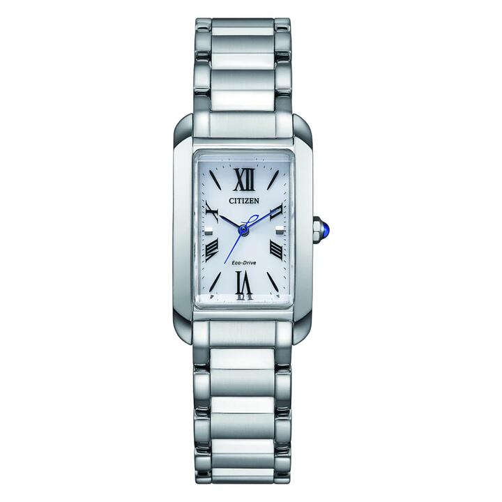 Image of a model wearing Dress. Productname: Citizen Women's Citizen L Dress EW5620-55A in Watch colour by brand - Citizen