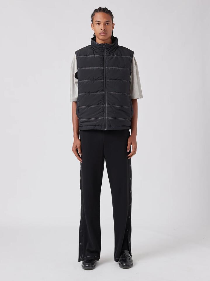 Image of Coats & Jackets. Productname: Barney Cools Railed Vest in Black colour by brand - Barney Cools
