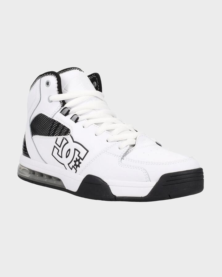 Image of Shoes. Productname: DC Shoes - Mens Versatile Hi Skate Shoes - White/Black/White - in White/Black/White colour by brand - DC Shoes