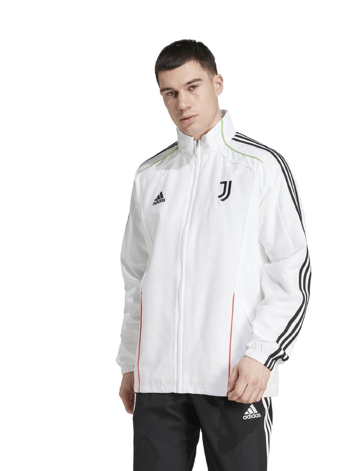 Image of a model wearing Tops. Productname: Adidas Juve UBP Track Top in WHITE/BLACK colour by brand - Adidas