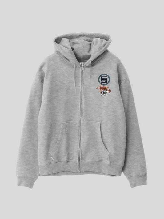 Image of a model wearing Outerwear. Productname: S-Double 25/26 Zip Thru Hood in GREY HEATHER colour by brand - S-Double