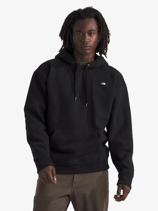 Image of a model wearing Outerwear. Productname: The North Face Mens Heavyweight Hood in Tnf Black colour by brand - The North Face