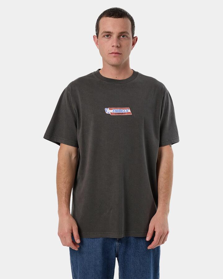 Image of T-Shirts. Product name - Thrills Mens Starpower Merch Fit T-Shirt Merch Black in Merch Black colour by brand - Thrills