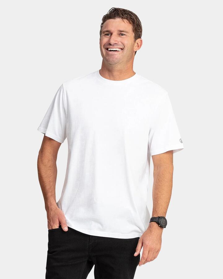 Image of T-Shirts. Product name - Volcom Mens Aus Solid T-Shirt White in White colour by brand - Volcom