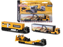 Image of Toy Playsets. Product name - Majorette Volvo Construction Transporters in colour by brand - Majorette