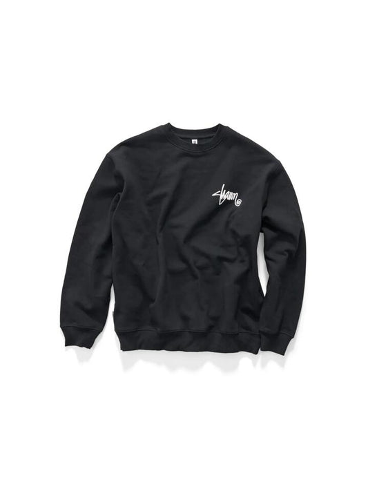 Image of a model wearing Outerwear. Productname: S-Double Roots Dot Crew in Black colour by brand - S-Double