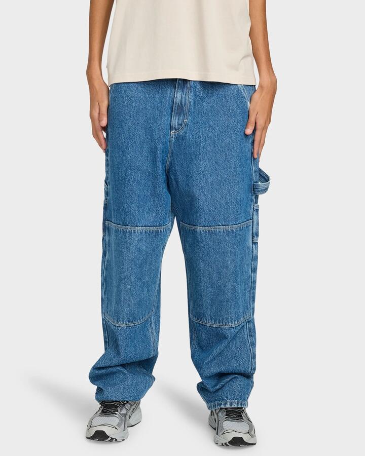 Image of Jeans. Productname: Element Mens Big Carpenter Denim Jeans Mid Used - in Mid Used colour by brand - Element