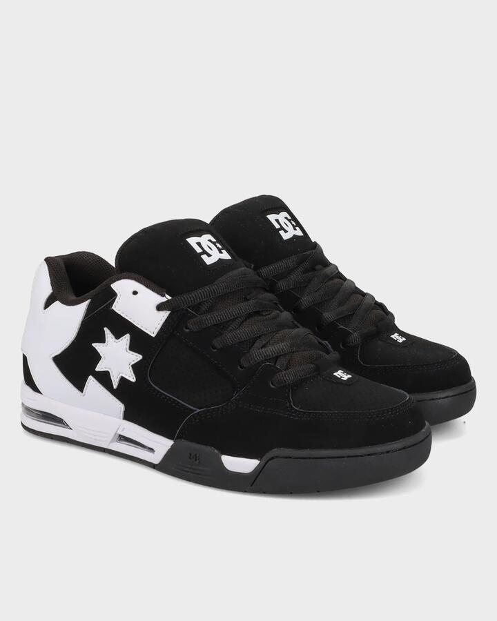 Image of Shoes. Product name - DC Shoes Mens Dc Commad Skate Shoes Black/White - in Black/White colour by brand - DC Shoes
