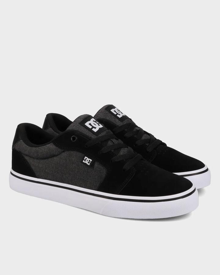 Image of Sneakers. Productname: DC Shoes Mens Anvil Sneakers Black/Dark Chambray - in Black/Dark Chambray colour by brand - DC Shoes