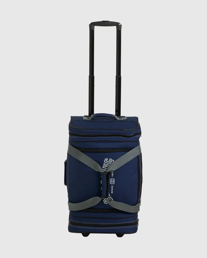Image of Bags. Productname: Billabong - Mens Destination Wheelie 45L Luggage Roller - Dark Navy - in Dark Navy colour by brand - Billabong