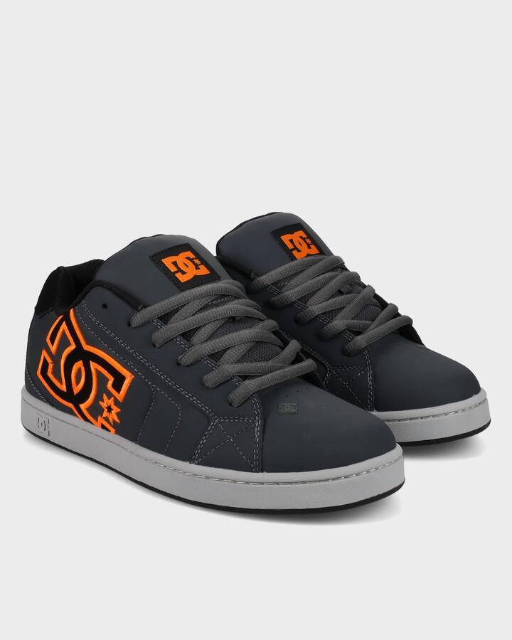 Image of Sneakers. Productname: DC Shoes - Mens Net Sneakers - Grey/Black/Orange - in Grey/Black/Orange colour by brand - DC Shoes