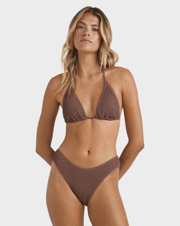 Image of Swimwear. Productname: Billabong Womens Hi Remi Tri Bikini Top Espresso - in Espresso colour by brand - Billabong
