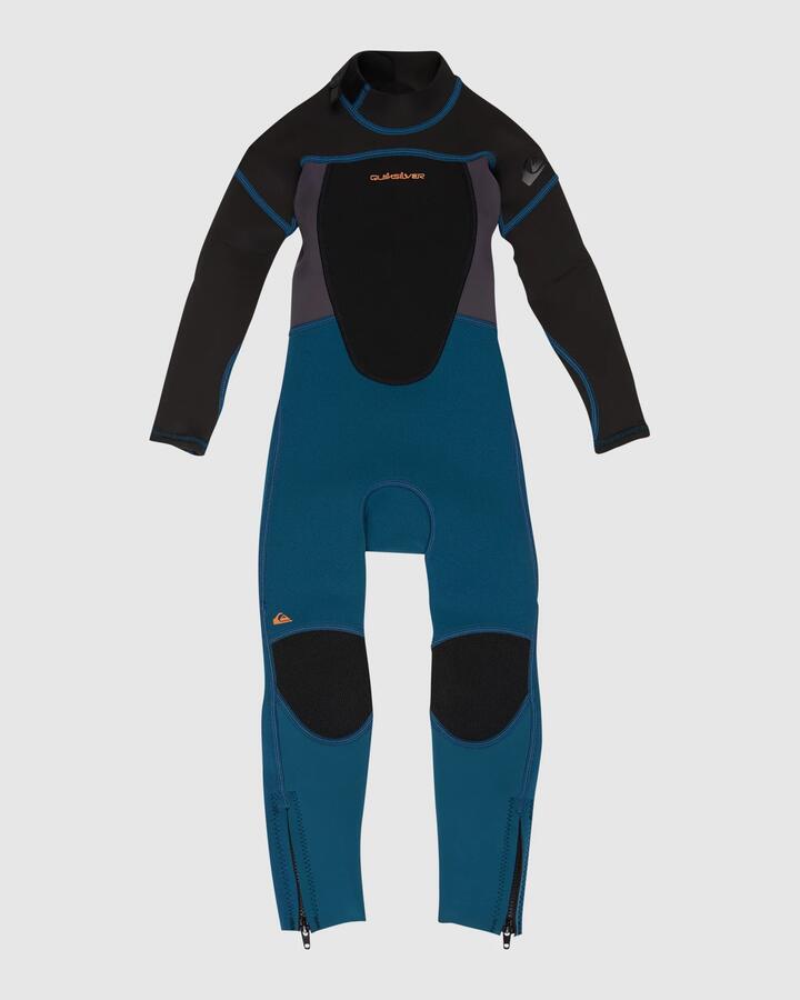 Image of Wetsuits. Product name - Quiksilver Boys 2-6 3/2Mm Prologue Back Zip Wetsuit Midnight Turquoise in Midnight Turquoise colour by brand - Quiksilver
