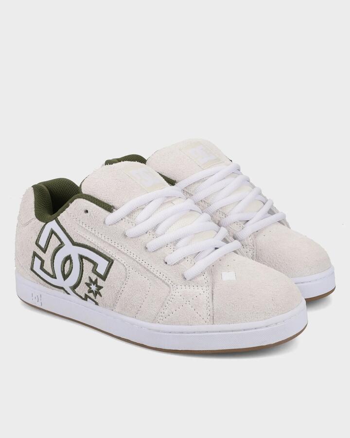 Image of Sneakers. Product name - DC Shoes Mens Net Se Sneakers Offwhite/Green in Offwhite/Green colour by brand - DC Shoes