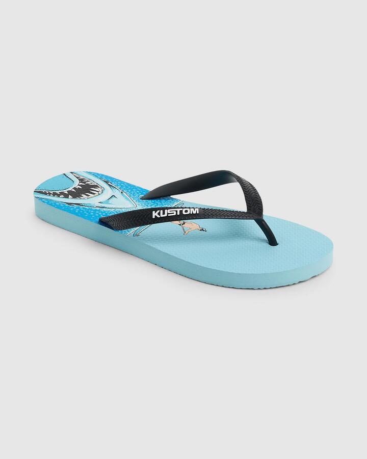 Image of Sandals. Product name - Kustom Mens Blend Base Supper Thongs Supper in Supper colour by brand - Kustom
