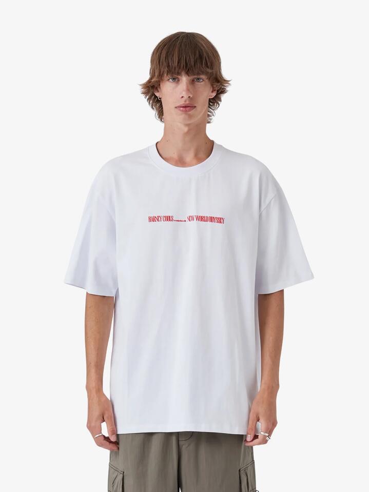 Image of T-Shirts. Productname: Barney Cools Loop Tee in White colour by brand - Barney Cools