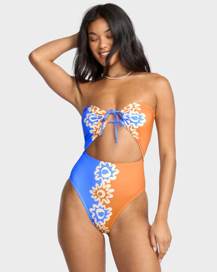 Image of Swimwear. Product name - Billabong Womens Trippin Drippin One Piece Swimsuit Multi in Multi colour by brand - Billabong