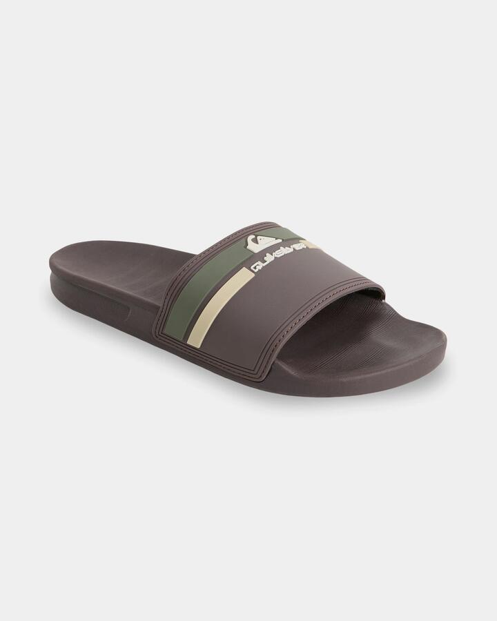 Image of Slippers. Product name - Quiksilver Mens Sunset Slides Demitasse in Demitasse colour by brand - Quiksilver