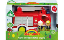 Image of Baby Toys & Activity Equipment. Product name - Early Learning Centre Happyland Lights and Sounds Fire Engine in colour by brand - Toymate