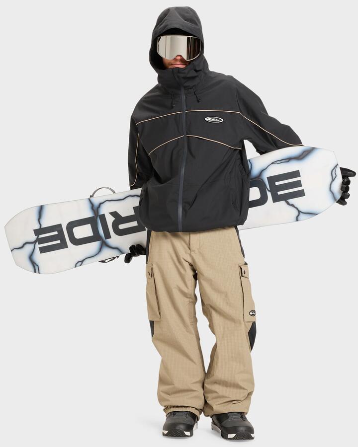 Image of Coats & Jackets. Product name - Quiksilver Mens Radicalo 20K Snow Jacket True Black in True Black colour by brand - Quiksilver
