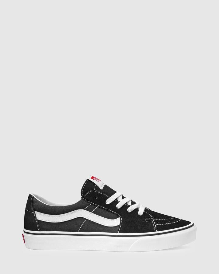 Image of Sneakers. Product name - Vans Sk8 Low Sneakers Black/White in Black/White colour by brand - Vans
