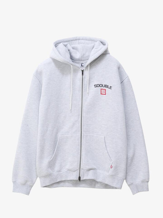 Image of a model wearing Outerwear. Productname: S-Double Woman Cities Zip Through Hood in ASH HEATHER colour by brand - S-Double