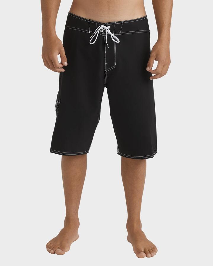 Image of Swimwear. Product name - Billabong Mens Script Og 22" Boardshorts Black - in Black colour by brand - Billabong