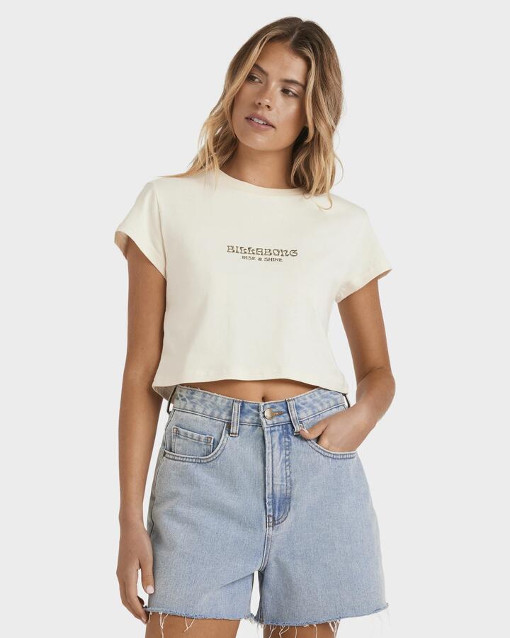 Image of T-Shirts. Product name - Billabong Womens Summer Lover T-Shirt Whitecap in Whitecap colour by brand - Billabong