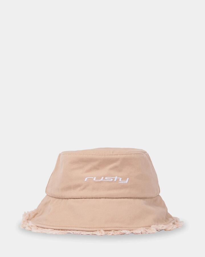 Image of Hats. Productname: Rusty - Girls Glimmer Bucket Hat - Taupe - in Taupe colour by brand - Rusty