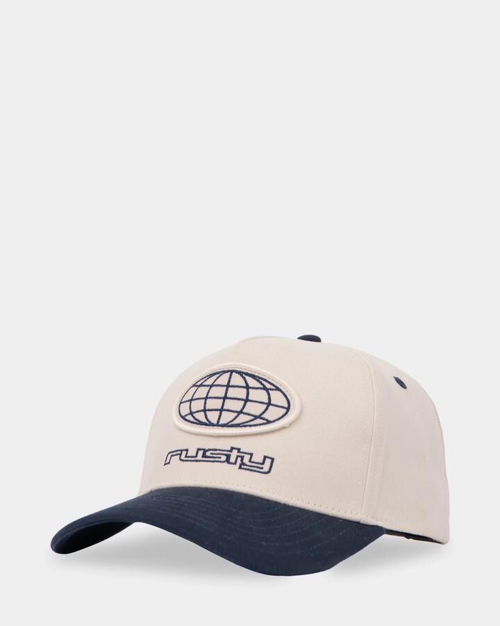 Image of Hats. Productname: Rusty - Mens Internazionale Snapback Cap - Navy Blue - in Navy Blue colour by brand - Rusty