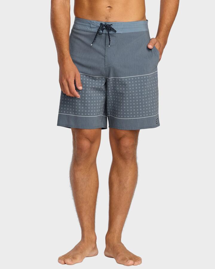 Image of Swimwear. Product name - Billabong Mens Lowers Lo Tide 18.5" Boardshorts Midnight Blue in Midnight Blue colour by brand - Billabong