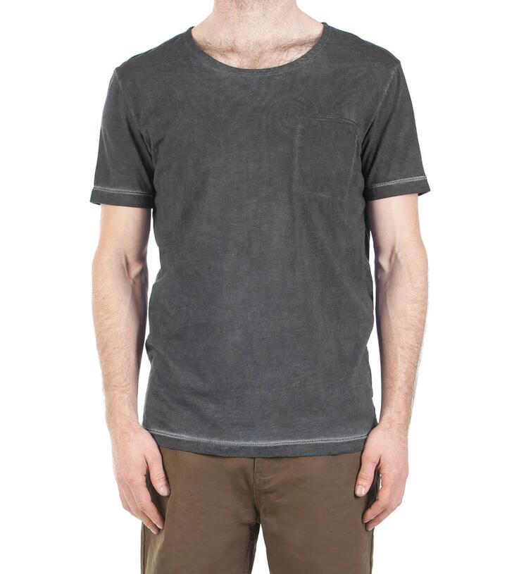 Image of a model wearing Tops. Productname: Bed Time Tee in Black colour by brand - Dangerfield
