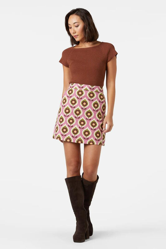 Image of Flats. Productname: Mary Jane Drill Skirt in Pink colour by brand - Princess Highway