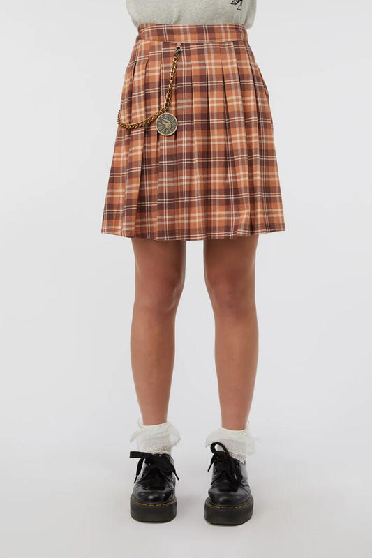 Image of Kitchen & Dining. Productname: Looking Glass Tartan Skirt in Brown colour by brand - Dangerfield