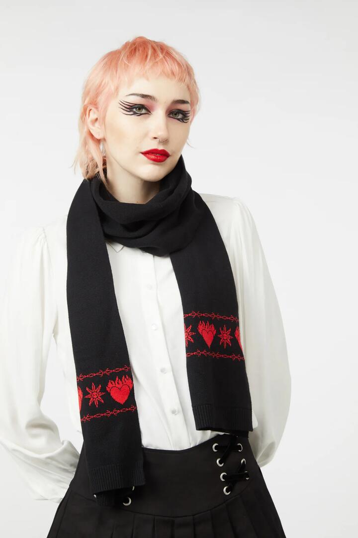 Image of Accessories. Productname: More Than Anything Scarf in Black colour by brand - Dangerfield