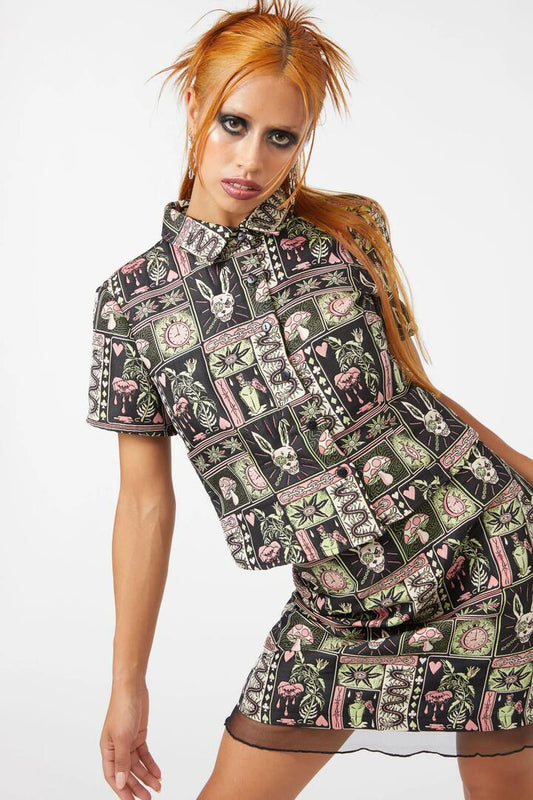 Image of Blouses. Productname: No Way Out Blouse in Multi colour by brand - Dangerfield