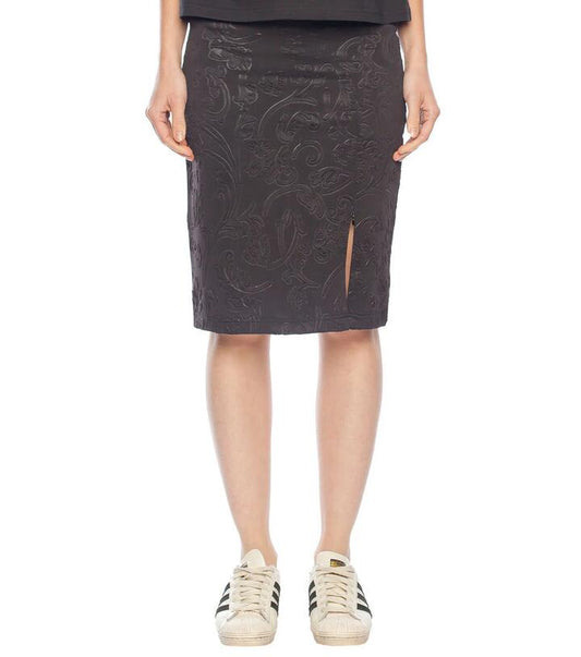 Image of a model wearing Skirts. Productname: Women Pencil Skirt in Black colour by brand - Dangerfield
