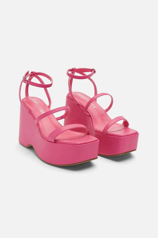 Image of Heels. Productname: Platform Strappy Heel in Black colour by brand - Dangerfield