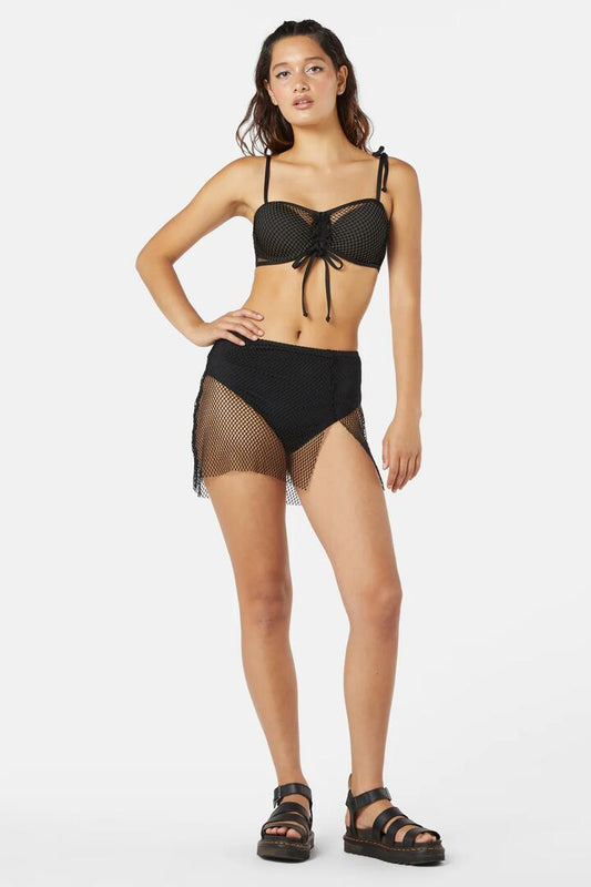 Image of Swimwear. Productname: Industrial Hybrid Bikini Top in Black colour by brand - Dangerfield