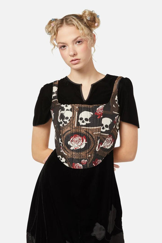 Image of Lingerie. Productname: Requiem Brocade Corset in Multi colour by brand - Dangerfield